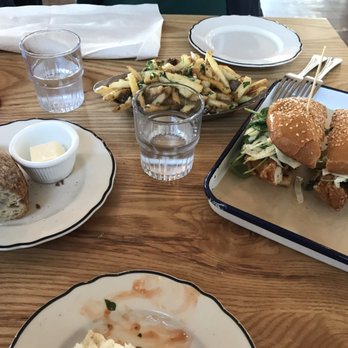 Joinery - Fried chicken sandwich and dirty fries - American Near Me - Sausalito, California Joinery - Fried chicken sandwich and dirty fries - American Near Me - Sausalito, California