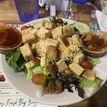 33 Brick Street - Side salad with French dressing - Burgers Near Me - French Lick, Indiana 33 Brick Street - Side salad with French dressing - Burgers Near Me - French Lick, Indiana