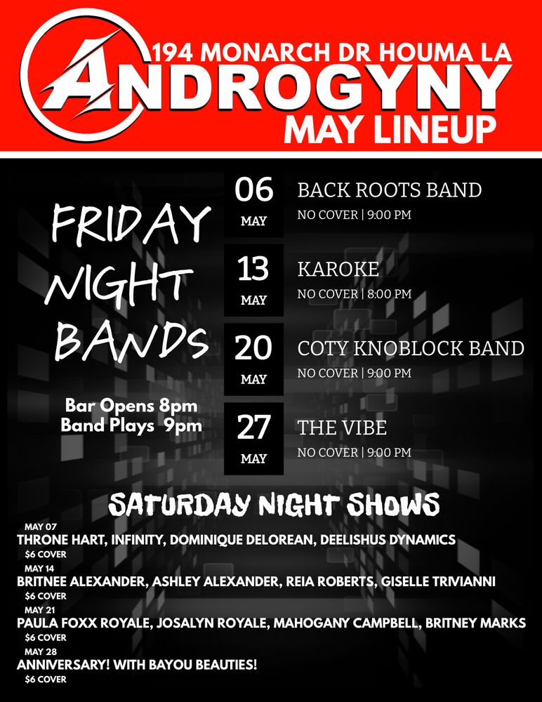 ANDROGYNY Updated August 2024 40 Photos 7181 Main St, Houma