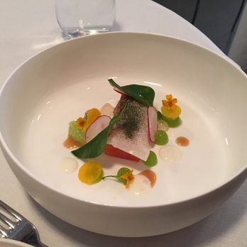 Amuse Restaurant - Starter Sake-kasu salmon - Asian Fusion Near Me - Dublin, D