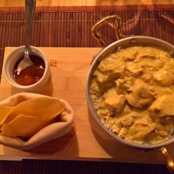Lime - Pollo al curry con riso basmati, chutney di mango e poppadoms - Middle Eastern Near Me - Rome, RM