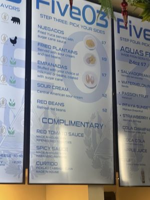 Menu photo 2 Five 03 Pupusas San Diego, CA Menu photo 2 Five 03 Pupusas San Diego, CA