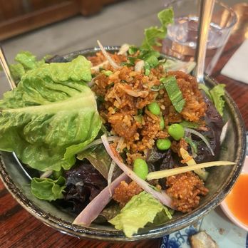 Holy Basil - Crispy rice salad - Thai Near Me - Los Angeles, California Holy Basil - Crispy rice salad - Thai Near Me - Los Angeles, California