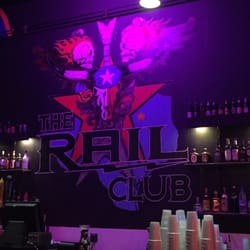 The bar. Pretty sweet wall mural!