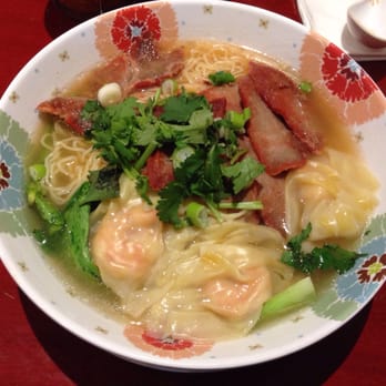 Indian Express - #92 honey roasted pork with shrimp wontons and bok choi - Vegan Near Me - Wheaton, Maryland Indian Express - #92 honey roasted pork with shrimp wontons and bok choi - Vegan Near Me - Wheaton, Maryland