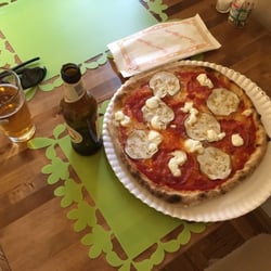 La Bottega del Pizzaiolo di Frontali Floriana - Eggplant, pepperoni, and ricotta... so good.
