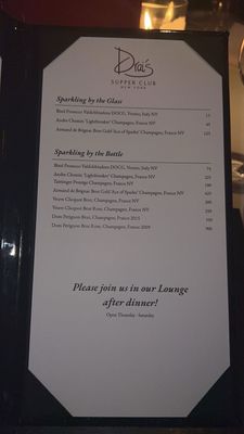 Menu photo 3 Drai's Supper Club New York, NY Menu photo 3 Drai's Supper Club New York, NY