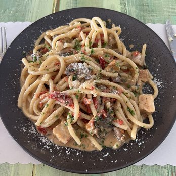 Banana River Cafe - Pork Belly Pasta - Cafes Near Me - Satellite Beach, Florida