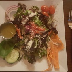 Bishop Arts Winery - Garden Salad. Pesto Gorgonzola.