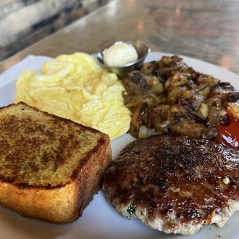 Crossroads Cafe - The Usual with Bacon, Sausage, Ham or Vegan Soyrizo - Cafes Near Me - Joshua Tree, California Crossroads Cafe - The Usual with Bacon, Sausage, Ham or Vegan Soyrizo - Cafes Near Me - Joshua Tree, California