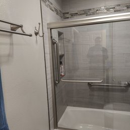 Renovation done! Outstanding work by EZ Design & Build 's team! Shower/ Tub combination. Renovation done! Outstanding work by EZ Design & Build 's team! Shower/ Tub combination.