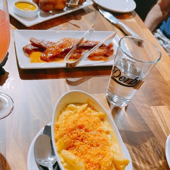 Derby Restaurant - Mac & cheese, Matt's bad ass bacon, venison corn dogs. - American Near Me - Dallas, Texas