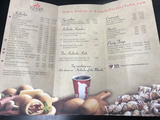 Menu photo 2 Kolache Factory Houston, TX Menu photo 2 Kolache Factory Houston, TX