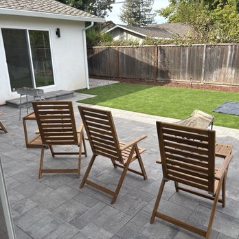 Pacific Design - Patio with turf - Landscape Architects or Designers Near Me Pacific Design - Patio with turf - Landscape Architects or Designers Near Me