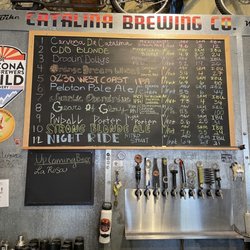 Catalina Brewing Company - The day's menu