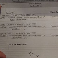 ACES - When I called Ace's to ask what these charges meant, I was rudely told they were because she did therapy with my son(never happened).