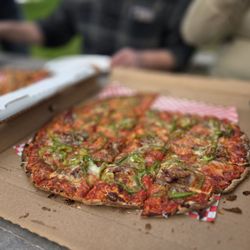 Kim's Uncle Pizza - Italian beef and green pepper