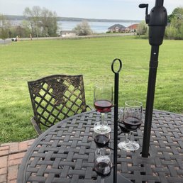 Wine flight with a view! Wine flight with a view!