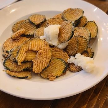 Opa! Authentic Greek - Campbell - a plate of fried zucchini chips - Greek Near Me - Campbell, California Opa! Authentic Greek - Campbell - a plate of fried zucchini chips - Greek Near Me - Campbell, California