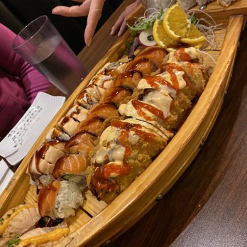 Crazy Sushi - Seared salmon, California, Washington roll, heart attack roll - Sushi Bars Near Me - Tigard, Oregon Crazy Sushi - Seared salmon, California, Washington roll, heart attack roll - Sushi Bars Near Me - Tigard, Oregon