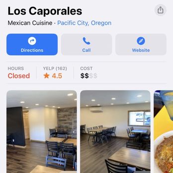 Los Caporales - And the call right after I called to place the order. Definitely wouldn't be going again. - Mexican Near Me - Pacific City, Oregon