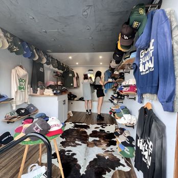 Good Quality Human - The layout of the mobile pop up shop is inviting and warm. The options are plentiful! - Hats Near Me - Los Angeles, California