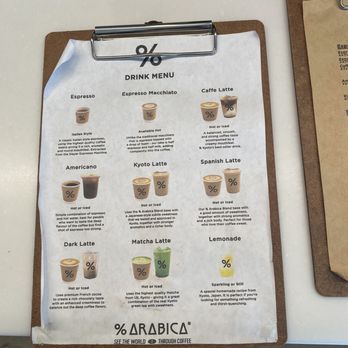 % Arabica - Menu - Coffee & Tea Near Me - Brooklyn, New York