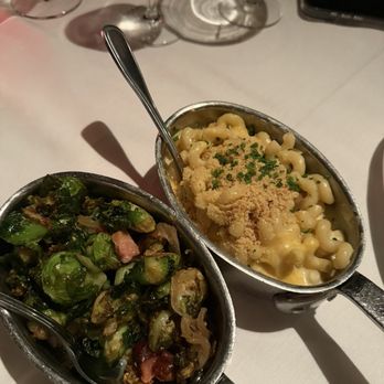 Simms Steakhouse - Brussel Sprouts and Smoked Cheddar Mac & Cheese - Steakhouses Near Me - Lakewood, Colorado Simms Steakhouse - Brussel Sprouts and Smoked Cheddar Mac & Cheese - Steakhouses Near Me - Lakewood, Colorado