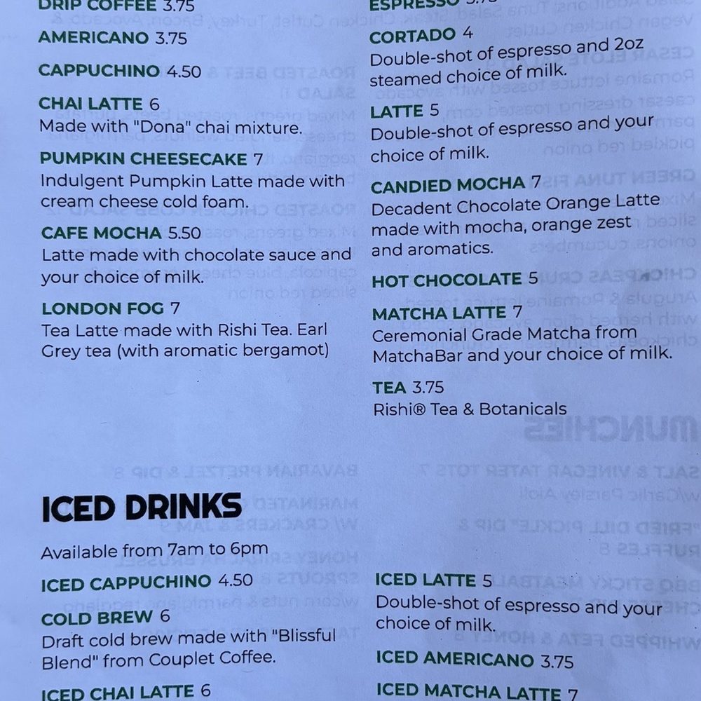 Anna's Joint - Drink menu - Wine Bars Near Me - Long Beach, California