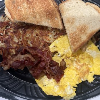 Farmer Boys - Burnt hashbrowns, burnt eggs, burnt bacon. But only burnt in spots. Some spots of the bacon are completely raw. - Breakfast & Brunch Near Me - Los Angeles, California Farmer Boys - Burnt hashbrowns, burnt eggs, burnt bacon. But only burnt in spots. Some spots of the bacon are completely raw. - Breakfast & Brunch Near Me - Los Angeles, California
