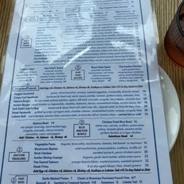 Regular menu