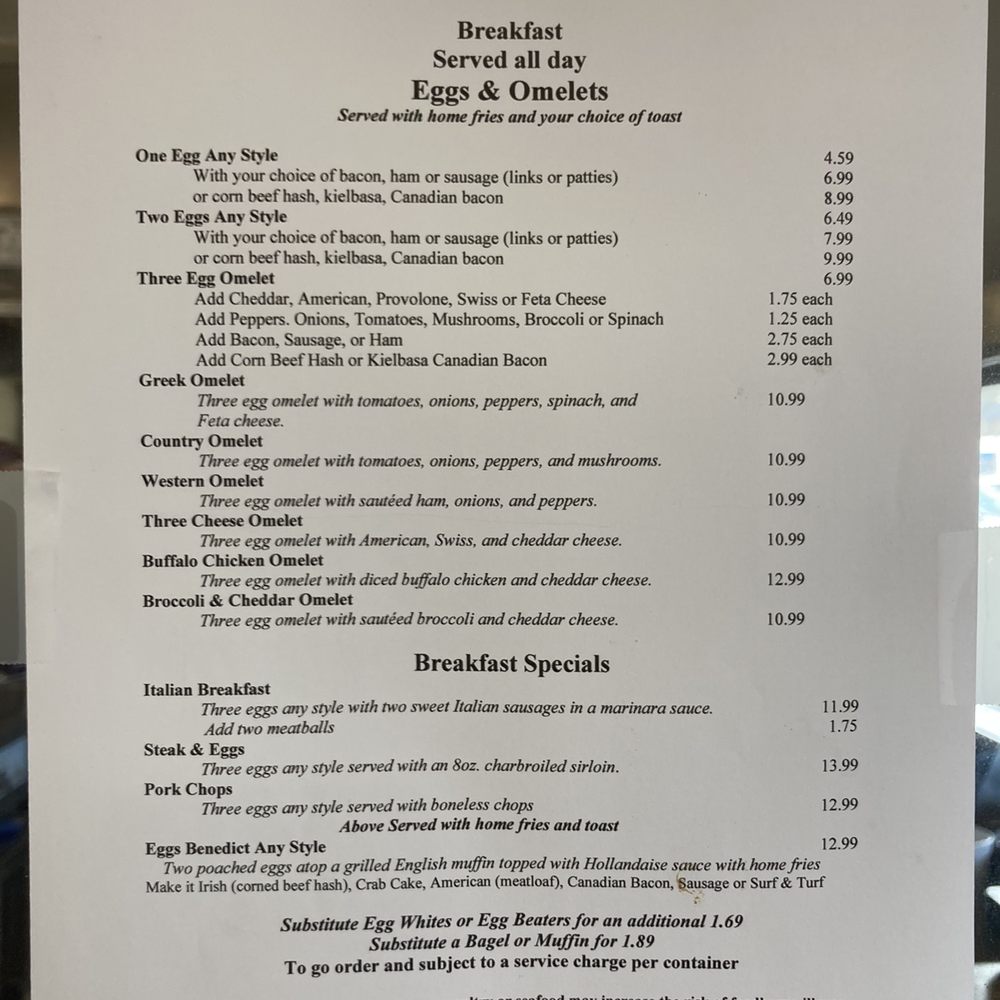 Brody's Diner - Menu, page 1 - Feb '22 - Breakfast & Brunch Near Me - Shrewsbury, Massachusetts