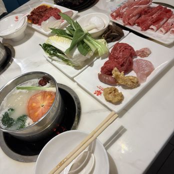 Meet Hot Pot - pork broth - Hot Pot Near Me - Hollywood, Florida