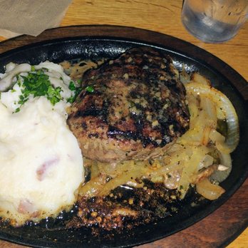 Applebee's Grill + Bar - 8 oz steak with garlic mashed potatoes and sauteed mushrooms and onions - American Near Me - Queensbury, New York Applebee's Grill + Bar - 8 oz steak with garlic mashed potatoes and sauteed mushrooms and onions - American Near Me - Queensbury, New York