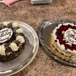 Capri - ST. HONORÉ CAKE (left) WHITE CHOCOLATE BLUEBERRY CHEESECAKE (right)