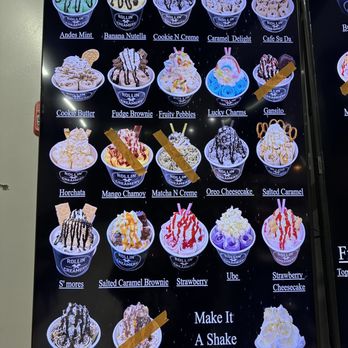 Rollin Creamery - Menu - Ice Cream & Frozen Yogurt Near Me - Bakersfield, California Rollin Creamery - Menu - Ice Cream & Frozen Yogurt Near Me - Bakersfield, California