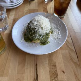 Mozzarella and pesto roll