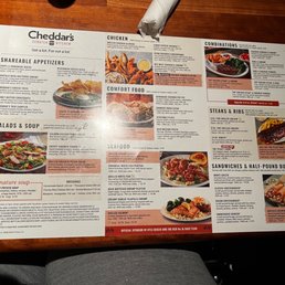 Yummy menu.