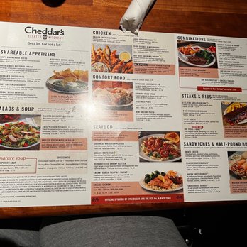 Cheddar's Scratch Kitchen - Yummy menu. - American Near Me - Arlington, Texas