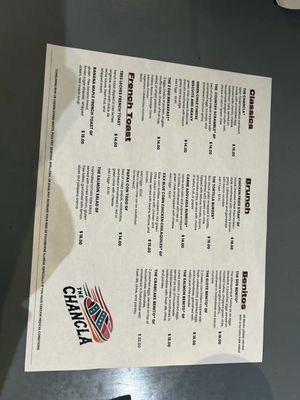 Menu photo 1 The Chancla ABQ Albuquerque, NM