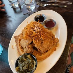 Try the Chicken and Waffles.