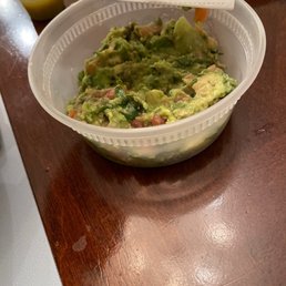 $12 for a tiny little scoop of guac. What a ripoff! First and last time we order from here. $12 for a tiny little scoop of guac. What a ripoff! First and last time we order from here.