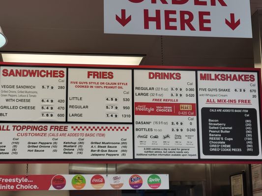 Menu photo 2 Five Guys Olympia, WA Menu photo 2 Five Guys Olympia, WA
