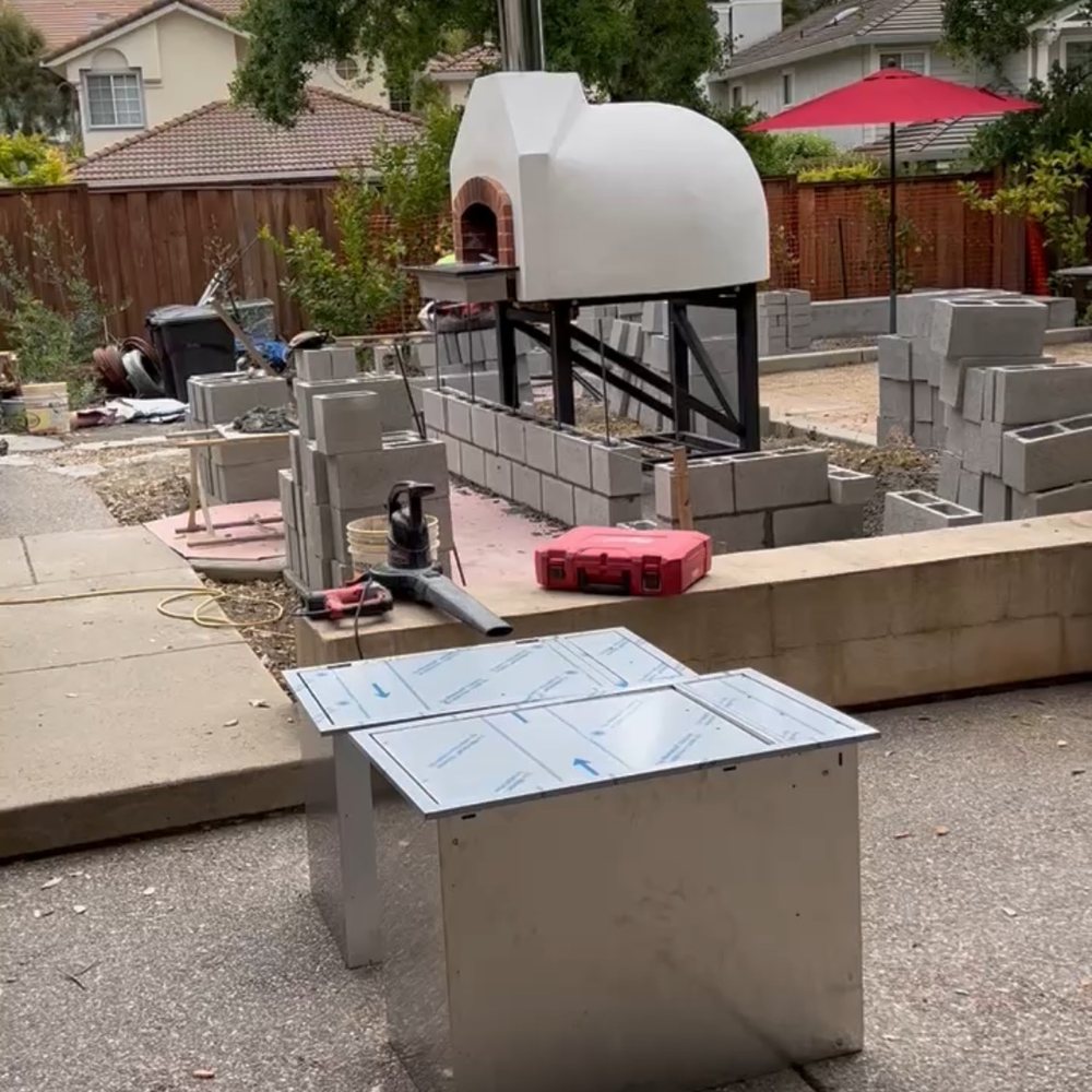 Before picture of pizza oven