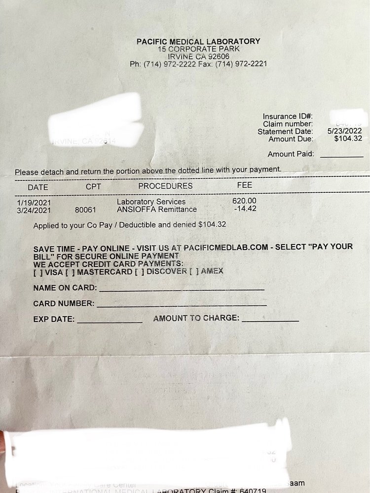 PACIFIC MEDICAL LABORATORY 40 Reviews Laboratory Testing 15