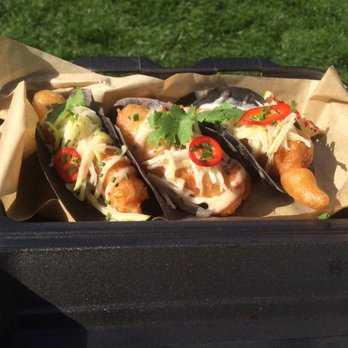 The Fusion Lab - Fish tacos on sunny day - Pan Asian Near Me - Manchester, XGM