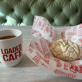 Loaded Cafe - Orange - Coffee (Regular) and free concha while you wait. Nice! - Breakfast & Brunch Near Me - Orange, California Loaded Cafe - Orange - Coffee (Regular) and free concha while you wait. Nice! - Breakfast & Brunch Near Me - Orange, California