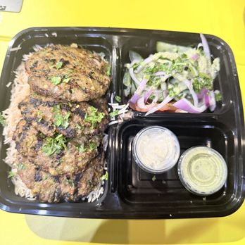 Cafe Ashiana - Beef Chapli Kabab Plate - Indian Near Me - Seattle, Washington