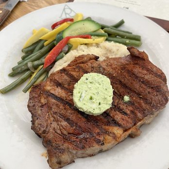 Reata - 14oz Charbroiled Rib Eye with Cooks Butter - New American Near Me - Fort Worth, Texas Reata - 14oz Charbroiled Rib Eye with Cooks Butter - New American Near Me - Fort Worth, Texas