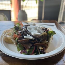 Subia's Vegan Cafe - Mushroom Feta Sandwich- Gluten free
